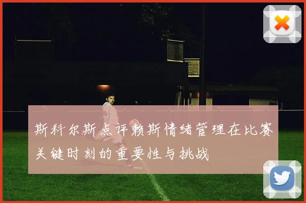 斯科尔斯点评赖斯情绪管理在比赛关键时刻的重要性与挑战
